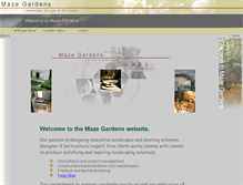 Tablet Screenshot of mazegardens.com.au